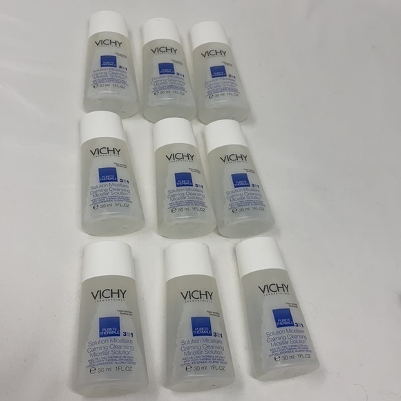Lot of 9 Vichy 3 in 1 Calming Cleansing Micellar Solution 1oz Never Used - Picture 1 of 3